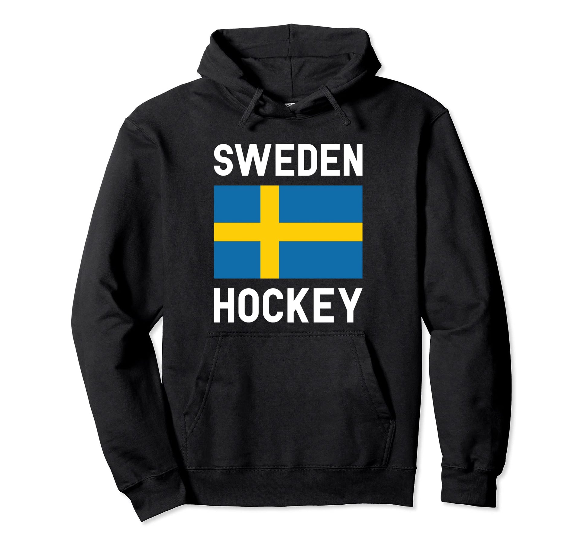 Ice Hockey Sweden Swedish Sport Game Hoodie - Custom Art Print Unisex - T-Shirt, Sweatshirt, Hoodie