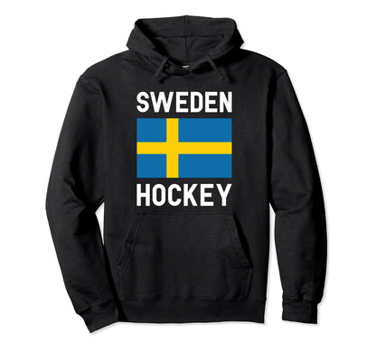 Ice Hockey Sweden Swedish Sport Game Hoodie - Custom Art Print Unisex - T-Shirt, Sweatshirt, Hoodie