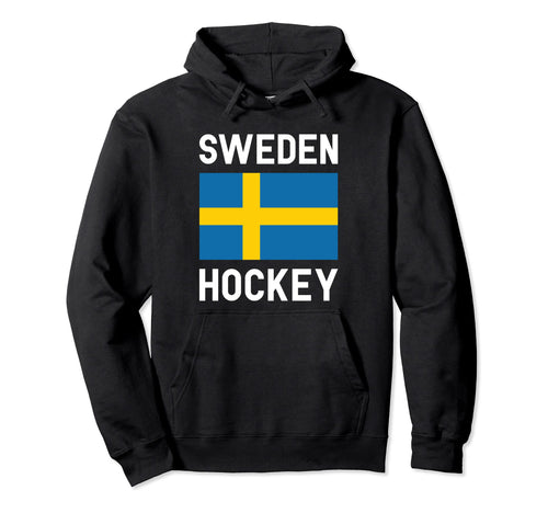 Ice Hockey Sweden Swedish Sport Game Hoodie - Custom Art Print Unisex - T-Shirt, Sweatshirt, Hoodie