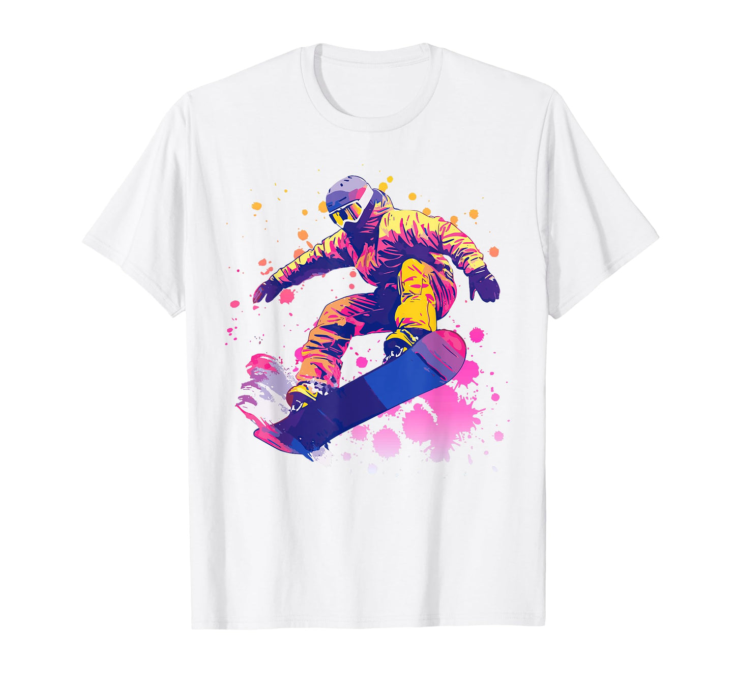 Snowboarding Vaporwave Aesthetic Snow T-Shirt - Novelty Apparel for Adults - T-Shirt, Sweatshirt, Hoodie