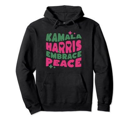 Kamala Harris Tim Walz 2024 Boho Hoodie - Streetwear Style for Adults - T-Shirt, Sweatshirt, Hoodie