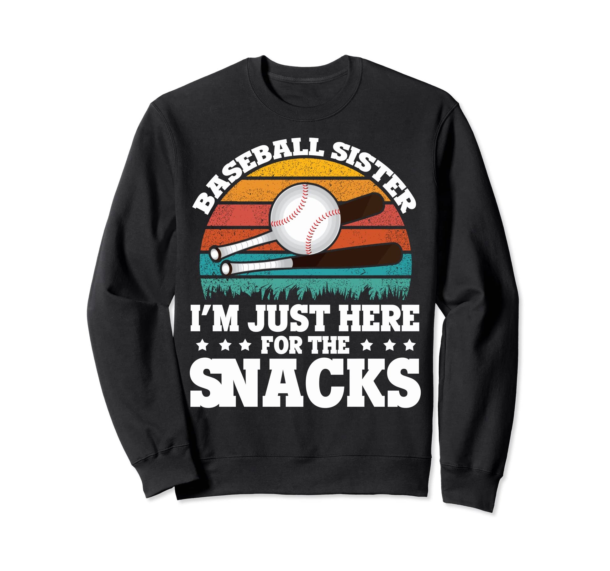Funny Little Sister Baseball Sister Sweatshirt - Custom Art Print Unisex - T-Shirt, Sweatshirt, Hoodie