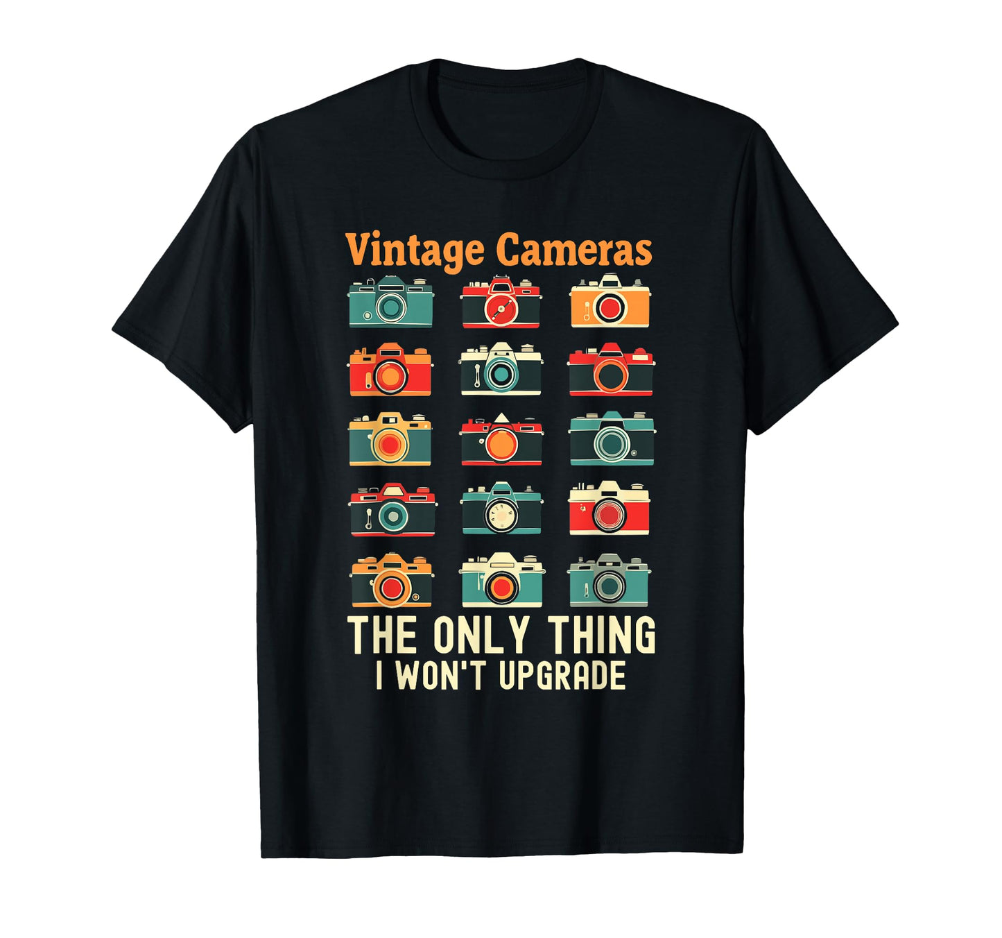 Camera Collector Cameraman Photography T-Shirt - Minimalist Print Unisex - T-Shirt, Sweatshirt, Hoodie