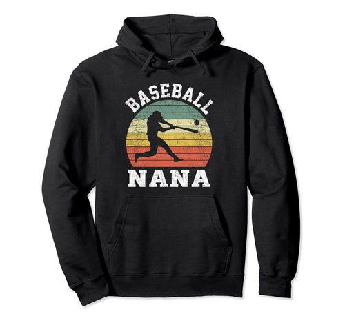 Baseball Nana Baseball Lover Hoodie - Trendy Graphic Men Women - T-Shirt, Sweatshirt, Hoodie