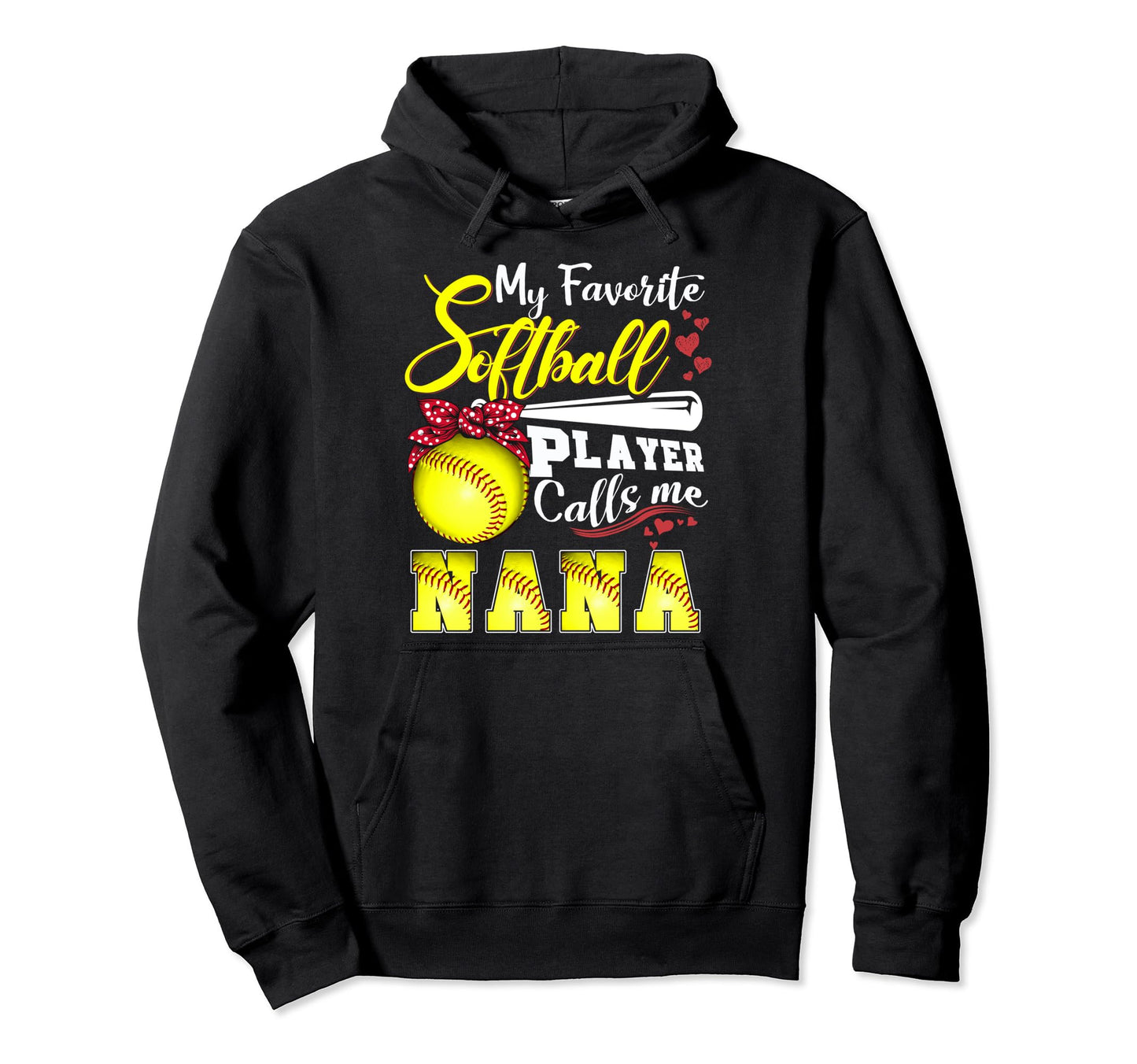 My Favorite Softball Player Calls Me Hoodie - Novelty Apparel Men Women - T-Shirt, Sweatshirt, Hoodie