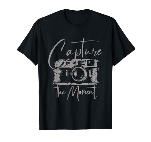 Capture Moment Photography Camera T-Shirt - Novelty Apparel Men Women - T-Shirt, Sweatshirt, Hoodie