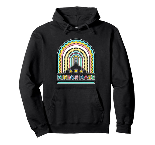 Colorful Rainbow Mirror Maze Theme Hoodie - Streetwear Style Unisex - T-Shirt, Sweatshirt, Hoodie