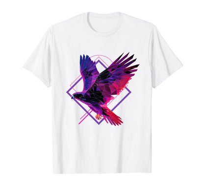 Geometric Falcon Vaporwave Aesthetic T-Shirt - Graphic Print Men Women - T-Shirt, Sweatshirt, Hoodie