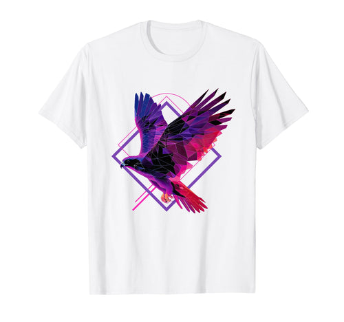 Geometric Falcon Vaporwave Aesthetic T-Shirt - Graphic Print Men Women - T-Shirt, Sweatshirt, Hoodie