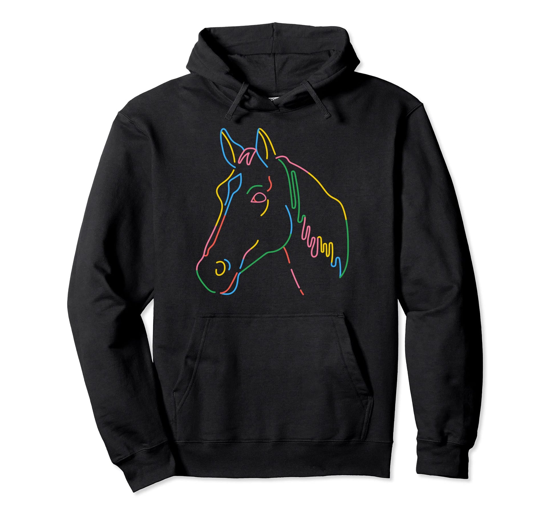 Rainbow Horse Gay Pride Horse Lgbt Hoodie - Custom Art Print Men Women - T-Shirt, Sweatshirt, Hoodie