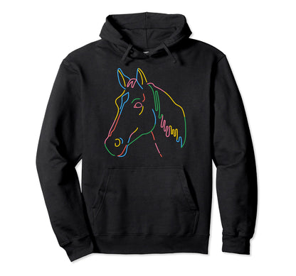 Rainbow Horse Gay Pride Horse Lgbt Hoodie - Custom Art Print Men Women - T-Shirt, Sweatshirt, Hoodie