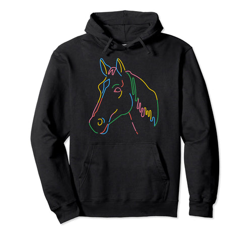 Rainbow Horse Gay Pride Horse Lgbt Hoodie - Custom Art Print Men Women - T-Shirt, Sweatshirt, Hoodie