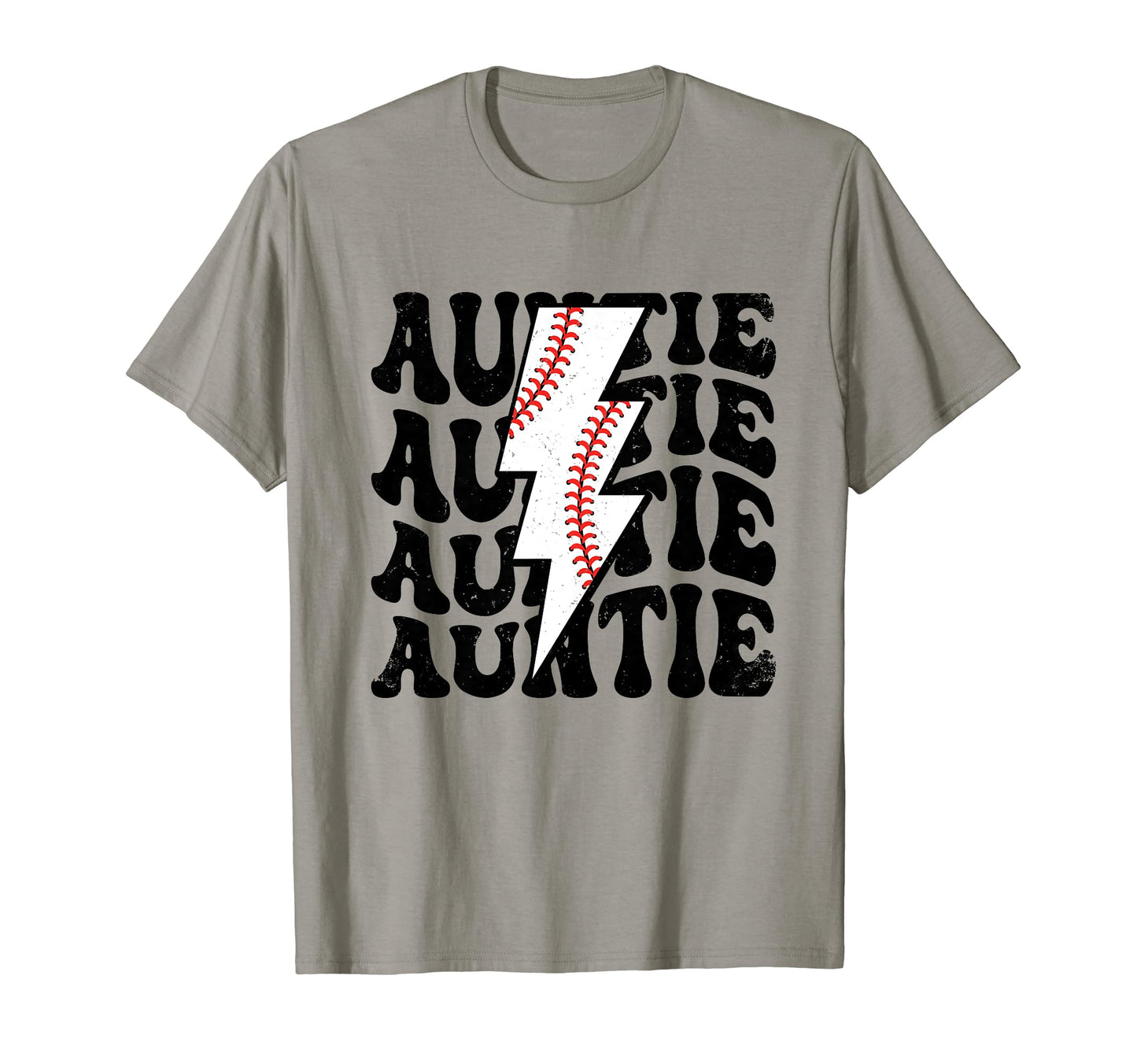 Lightning Groovy Proud Aunt Baseball T-Shirt - Trendy Graphic Unisex - T-Shirt, Sweatshirt, Hoodie