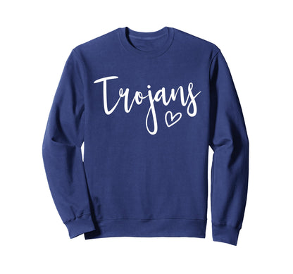 Trojans High School Trojans Sweatshirt - Casual Everyday Wear for Adults - T-Shirt, Sweatshirt, Hoodie