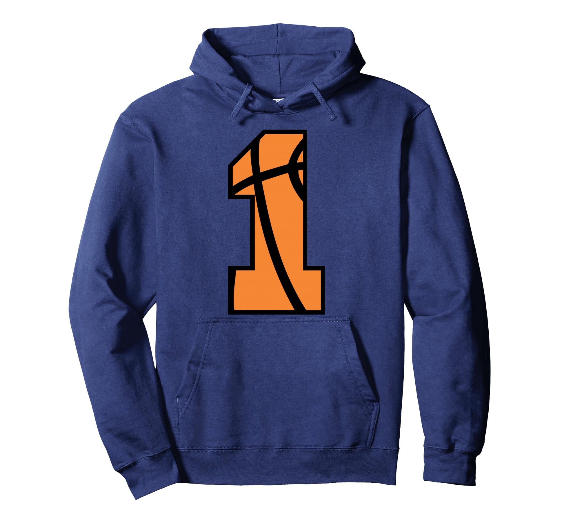 Basketball Number 1 Game Day School Hoodie - Trendy Graphic Men Women - T-Shirt, Sweatshirt, Hoodie