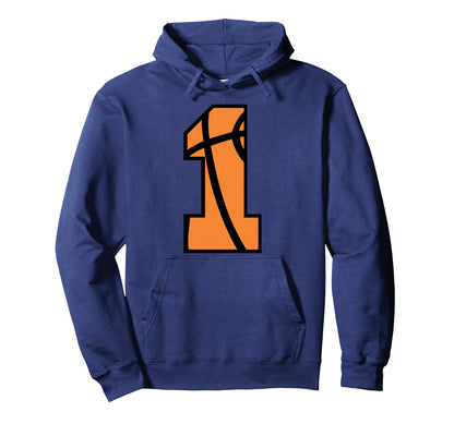 Basketball Number 1 Game Day School Hoodie - Trendy Graphic Men Women - T-Shirt, Sweatshirt, Hoodie