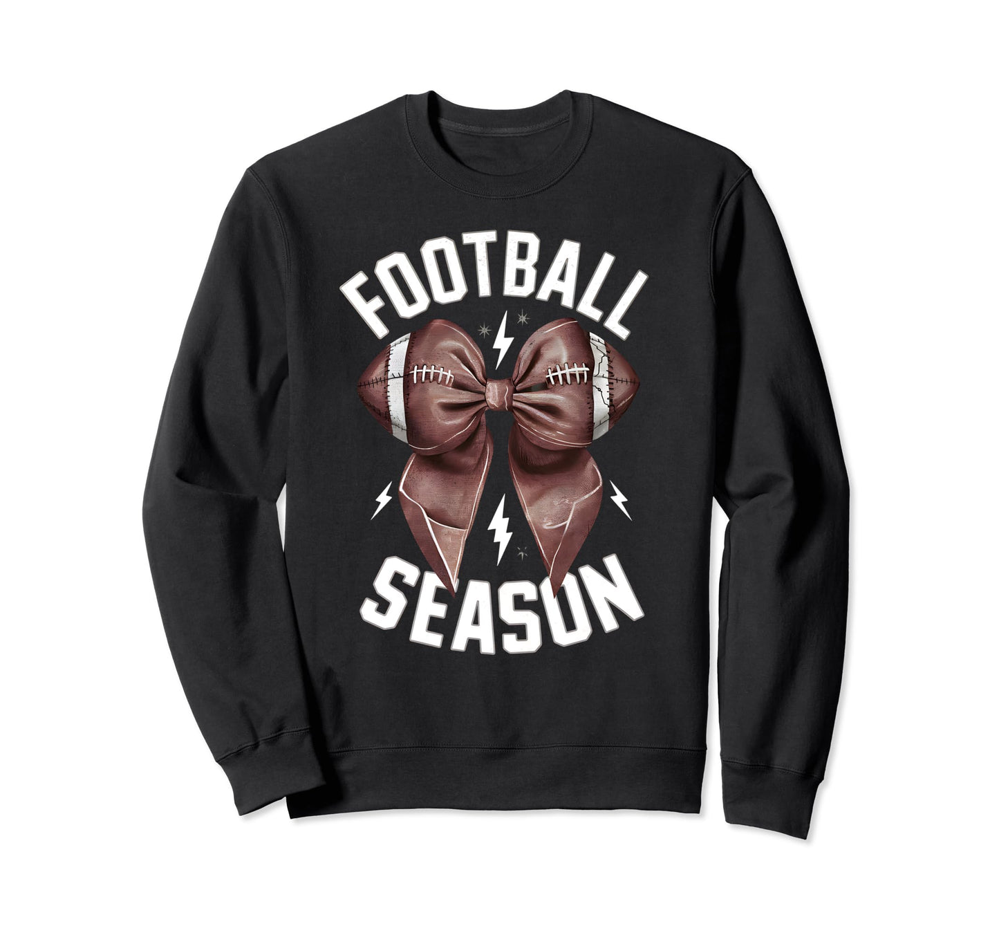 Womens Moms Coquette Bow Football Sweatshirt - Novelty Apparel Unisex - T-Shirt, Sweatshirt, Hoodie