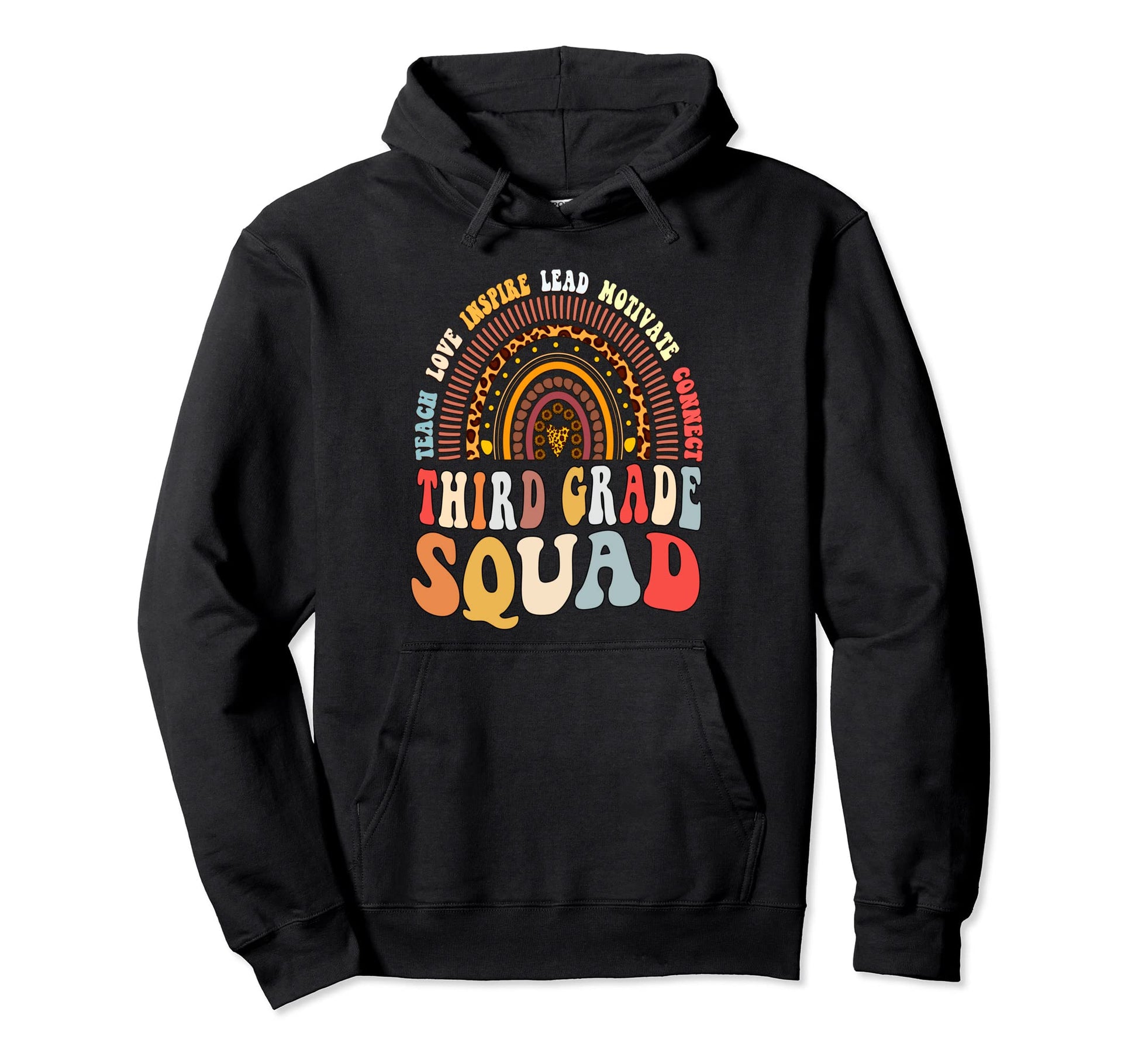 Fourth Grade Teacher Squad Back To Hoodie - Unique Graphic Men Women - T-Shirt, Sweatshirt, Hoodie