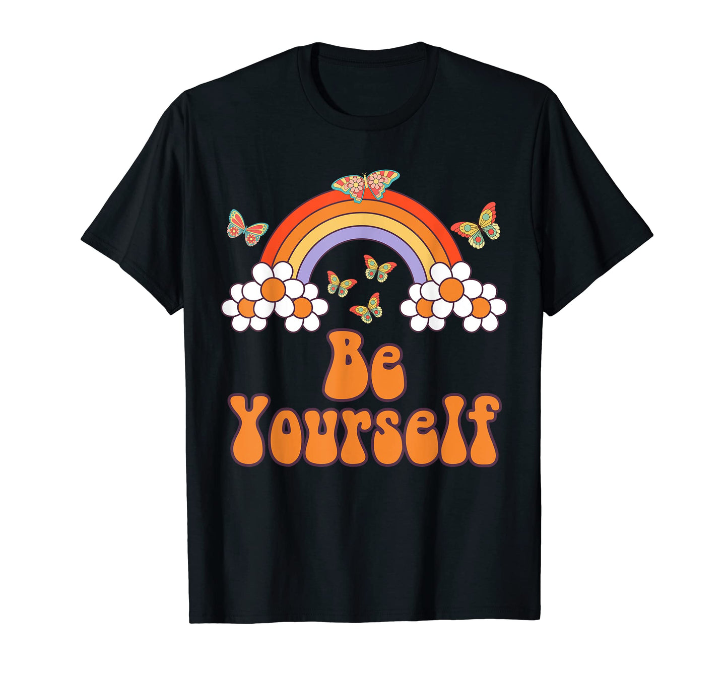 Be Yourself Month Lgbtq Rainbow T-Shirt - Trendy Graphic Men Women - T-Shirt, Sweatshirt, Hoodie