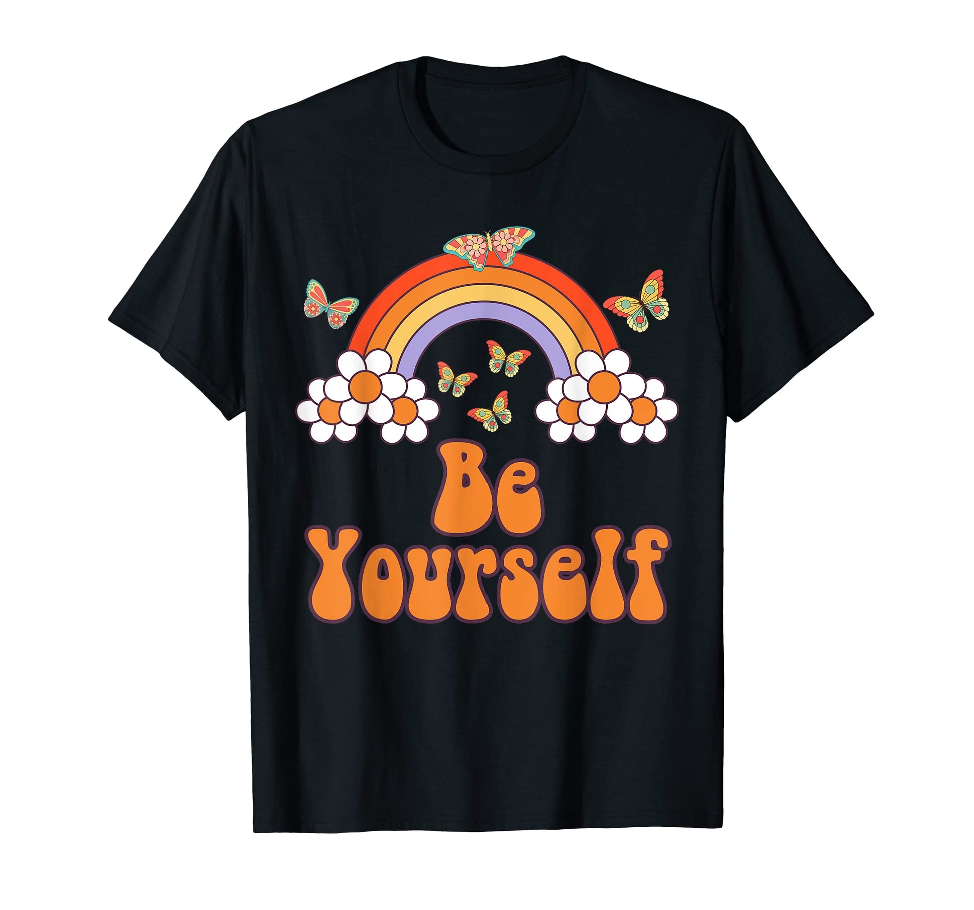 Be Yourself Month Lgbtq Rainbow T-Shirt - Minimalist Print Men Women - T-Shirt, Sweatshirt, Hoodie
