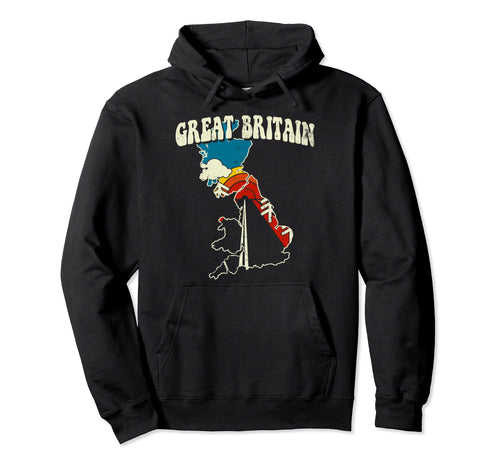 Great Britain British Country Rainbow Hoodie - Fun Novelty Design Unisex - T-Shirt, Sweatshirt, Hoodie