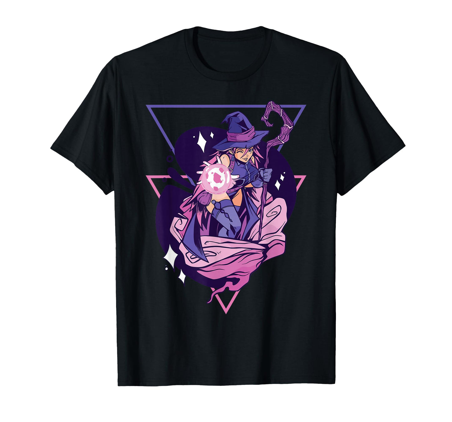 Anime Witch Japanese Aesthetics T-Shirt - Fun Novelty Design for Adults - T-Shirt, Sweatshirt, Hoodie