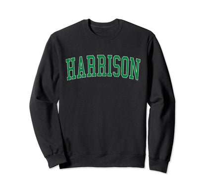 Harrison Oh Distressed Green Varsity Sweatshirt - Graphic Print Unisex - T-Shirt, Sweatshirt, Hoodie