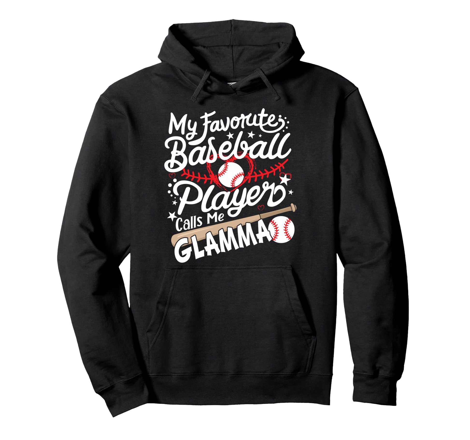 My Favorite Baseball Player Calls Me Hoodie - Novelty Apparel Unisex - T-Shirt, Sweatshirt, Hoodie