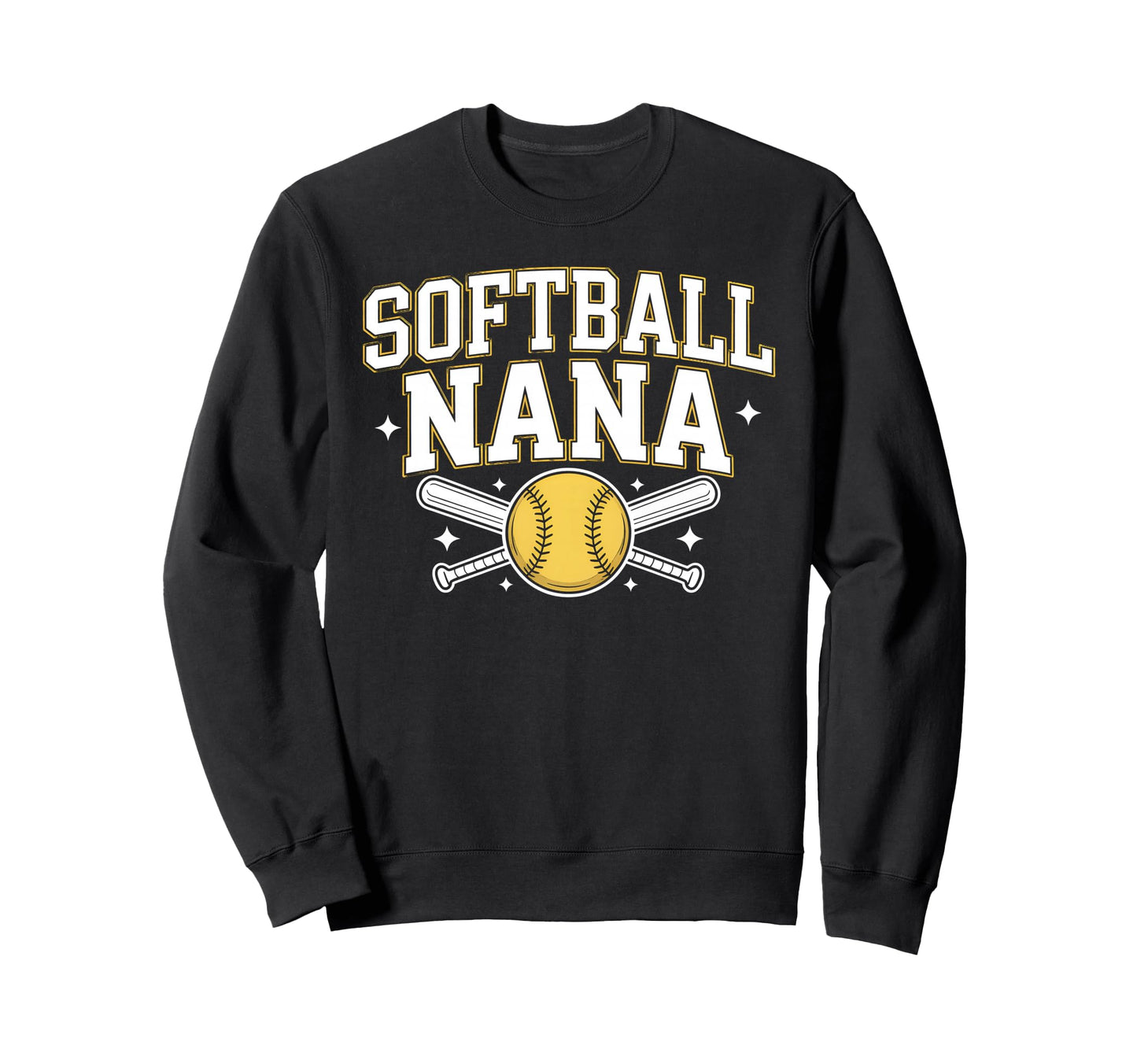 Softball Nana Grandma Softball Sweatshirt - Minimalist Print for Adults - T-Shirt, Sweatshirt, Hoodie