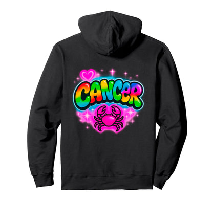 Cancer Zodiac Sign Crab Rainbow Hoodie - Graphic Print for Adults - T-Shirt, Sweatshirt, Hoodie