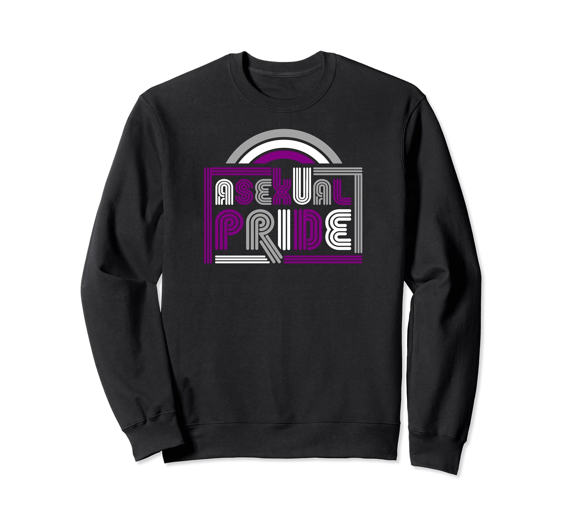 Asexual Pride Flag Stuff Rainbow Sweatshirt - Streetwear Style Unisex - T-Shirt, Sweatshirt, Hoodie