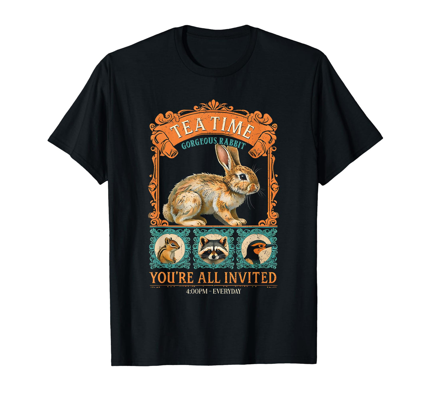 Rabbit Bunny Fairycore Aesthetic T-Shirt - Fun Novelty Design Men Women - T-Shirt, Sweatshirt, Hoodie