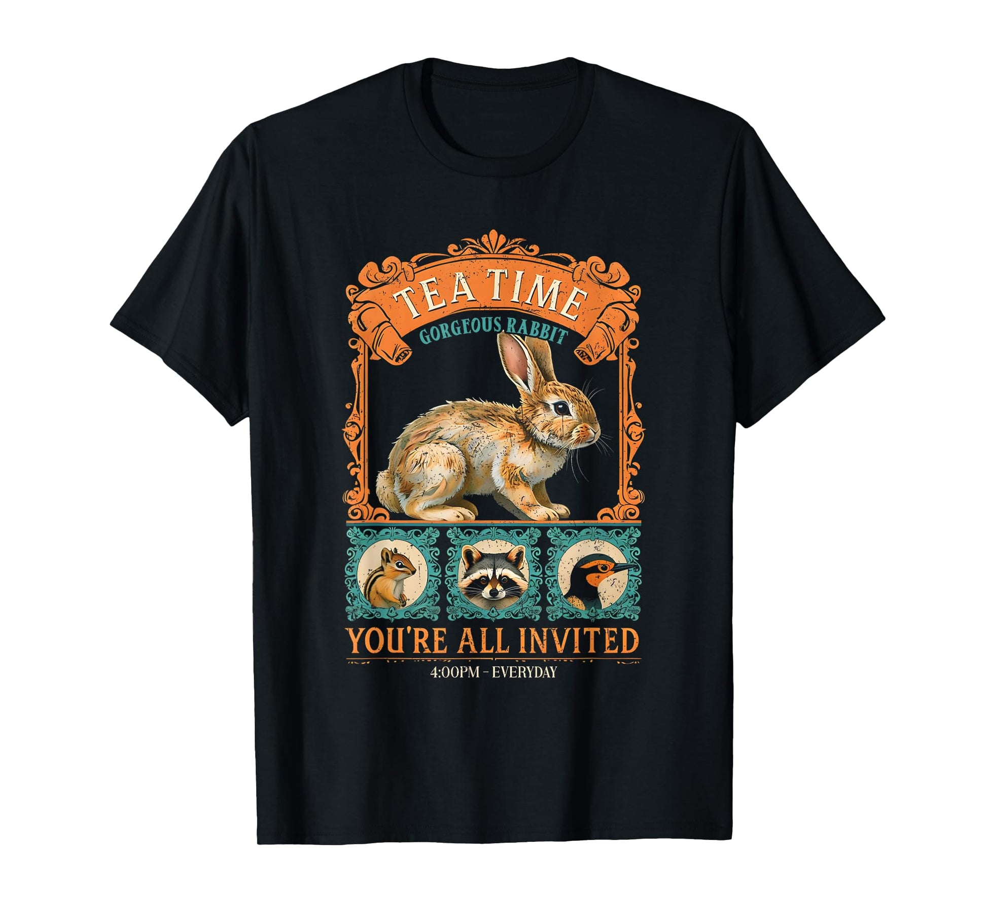 Rabbit Bunny Fairycore Aesthetic T-Shirt - Fun Novelty Design Men Women - T-Shirt, Sweatshirt, Hoodie