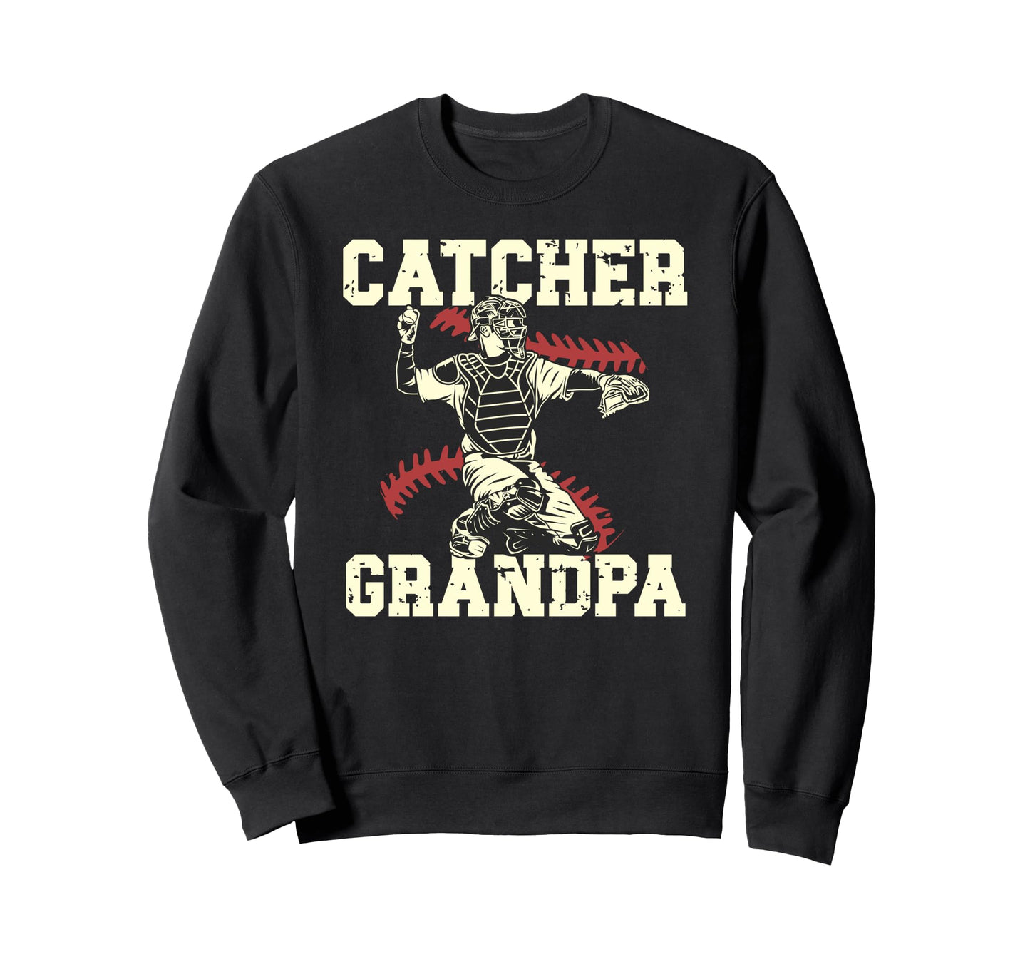 Baseball Catcher Grandpa Baseball Sweatshirt - Novelty Apparel Men Women - T-Shirt, Sweatshirt, Hoodie