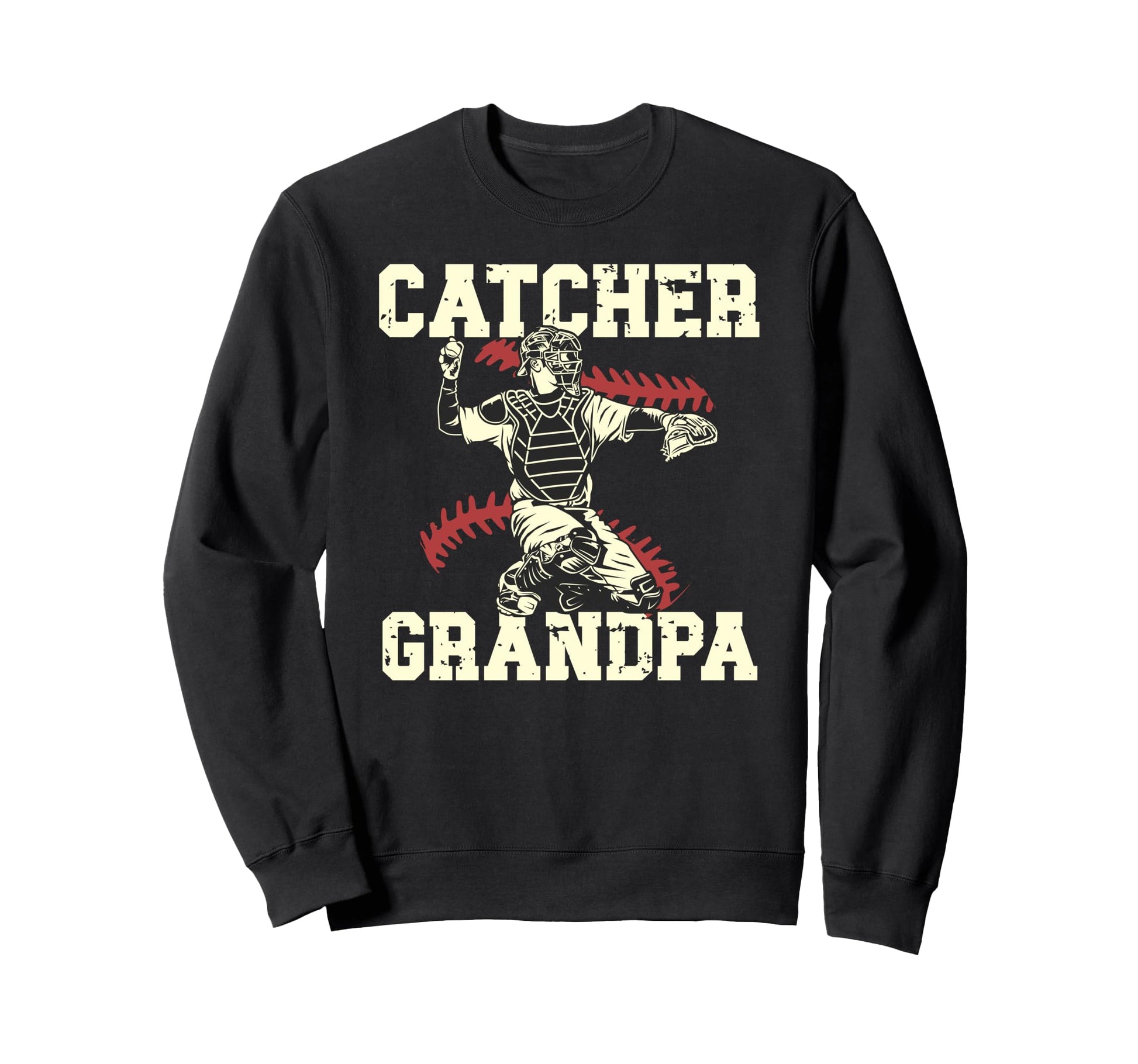 Baseball Catcher Grandpa Baseball Sweatshirt - Novelty Apparel Men Women - T-Shirt, Sweatshirt, Hoodie