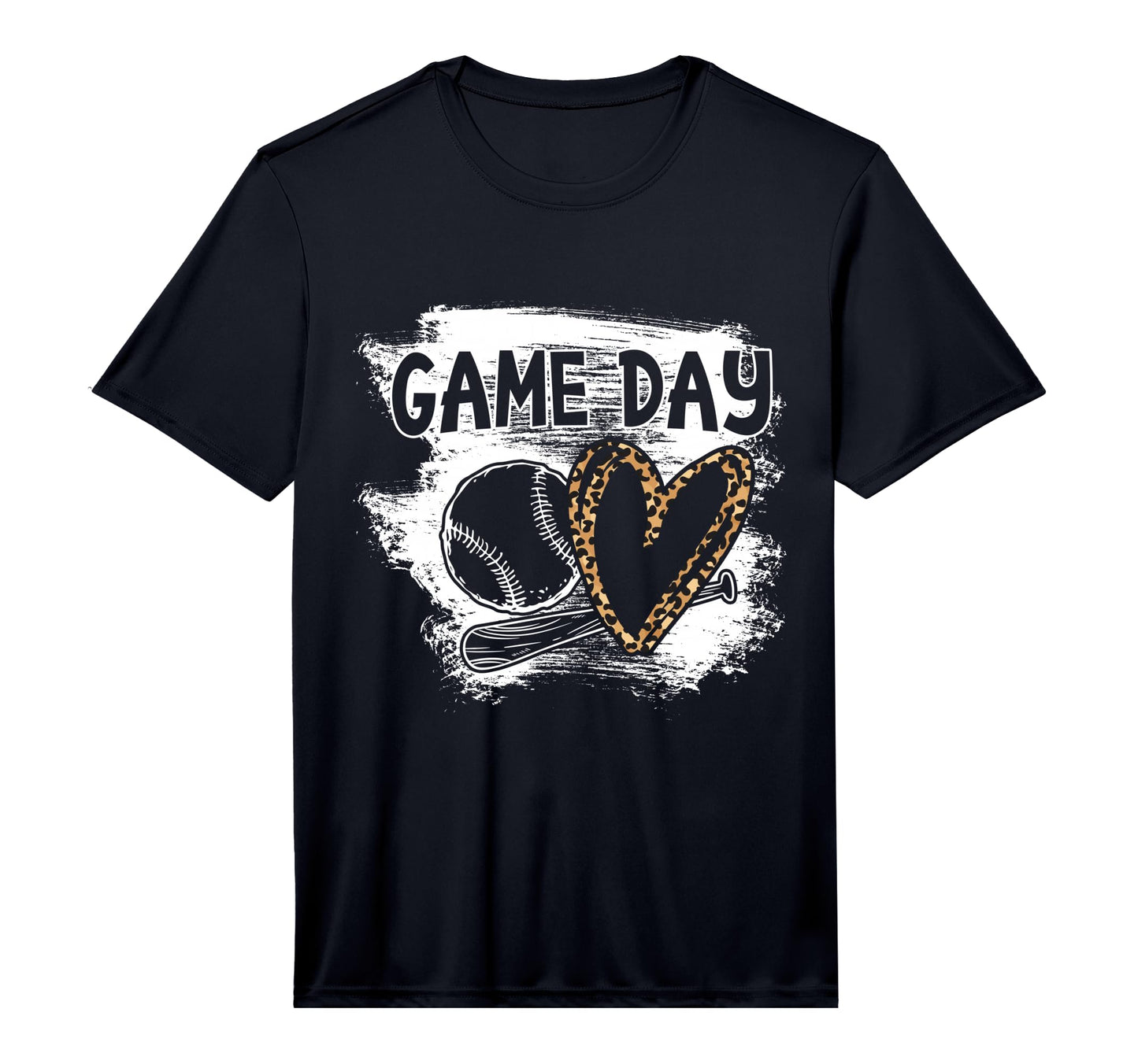 Baseball Player Game Day Leopard T-Shirt - Unique Graphic Men Women - T-Shirt, Sweatshirt, Hoodie