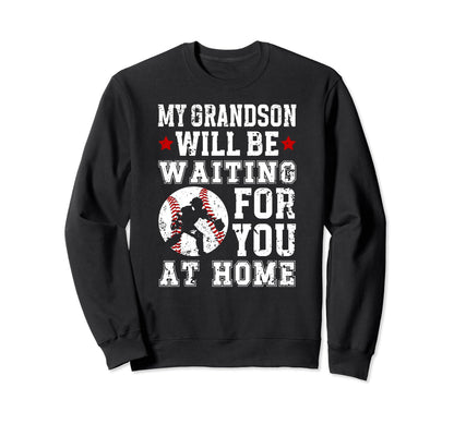 Home Baseball Catcher Grandma Sweatshirt - Custom Art Print for Adults - T-Shirt, Sweatshirt, Hoodie