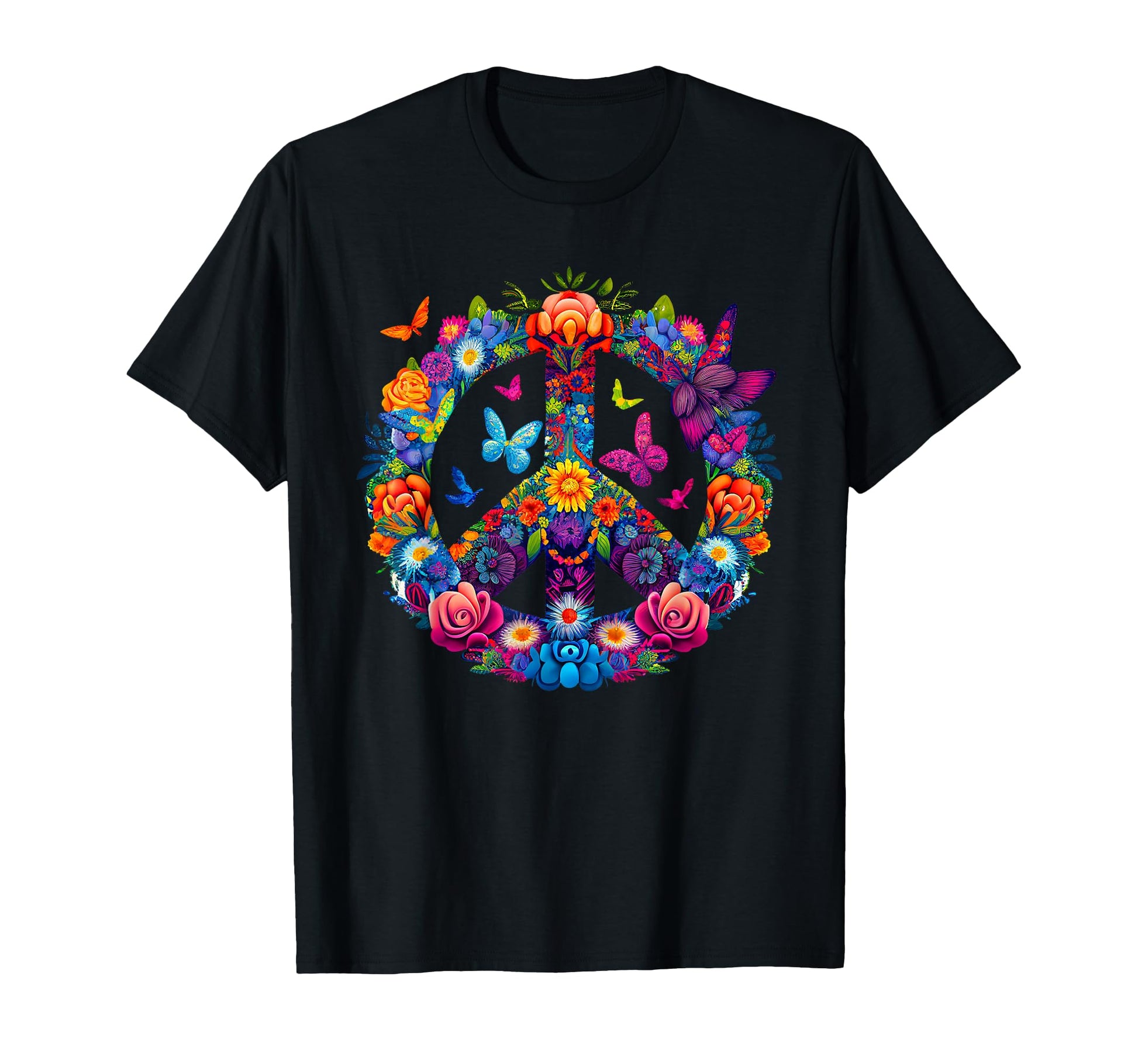 Peace Love 60S 70S Groovy T-Shirt - Casual Everyday Wear for Adults - T-Shirt, Sweatshirt, Hoodie