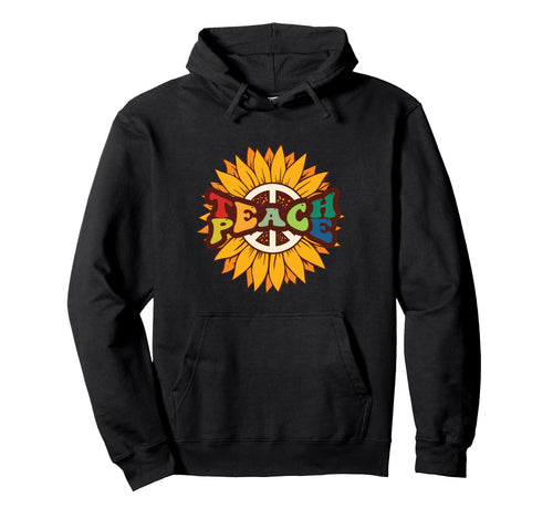 Boho Hippie Kindness Vibe Teacher Teach Hoodie - Unique Graphic Men Women - T-Shirt, Sweatshirt, Hoodie