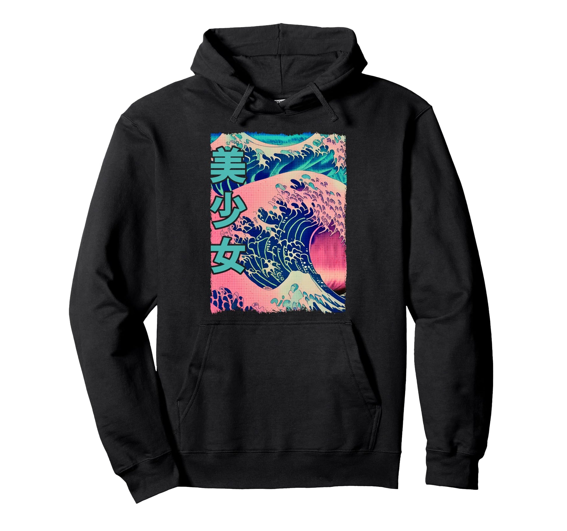 Vaporwave Cyber Pastel Punk Japanese Great Hoodie - Unique Graphic Unisex - T-Shirt, Sweatshirt, Hoodie