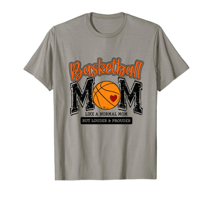 Basketball Mama Orange Game Day Basket T-Shirt - Novelty Apparel Men Women - T-Shirt, Sweatshirt, Hoodie