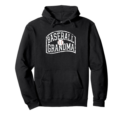 Baseball Grandma Hoodie - Graphic Print Unisex - T-Shirt, Sweatshirt, Hoodie