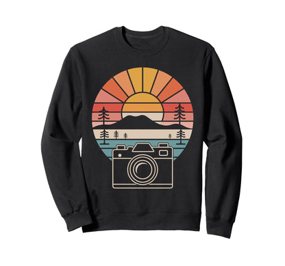 Photography Camera Photographer Sweatshirt - Fun Novelty Design for Adults - T-Shirt, Sweatshirt, Hoodie