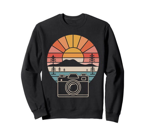 Photography Camera Photographer Sweatshirt - Fun Novelty Design for Adults - T-Shirt, Sweatshirt, Hoodie