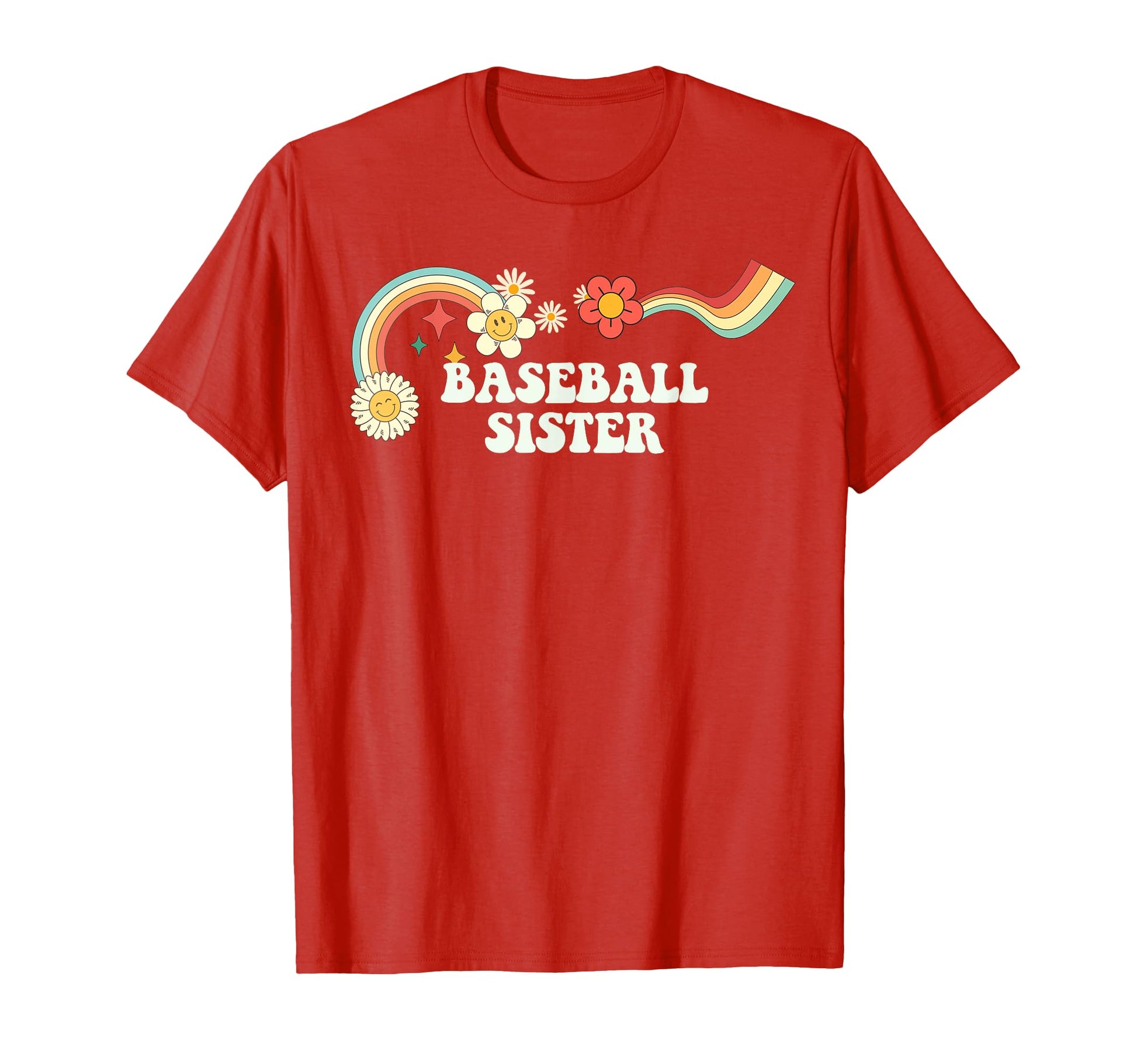 Groovy Funny Baseball Sister T-Shirt - Aesthetic Graphic Men Women - T-Shirt, Sweatshirt, Hoodie