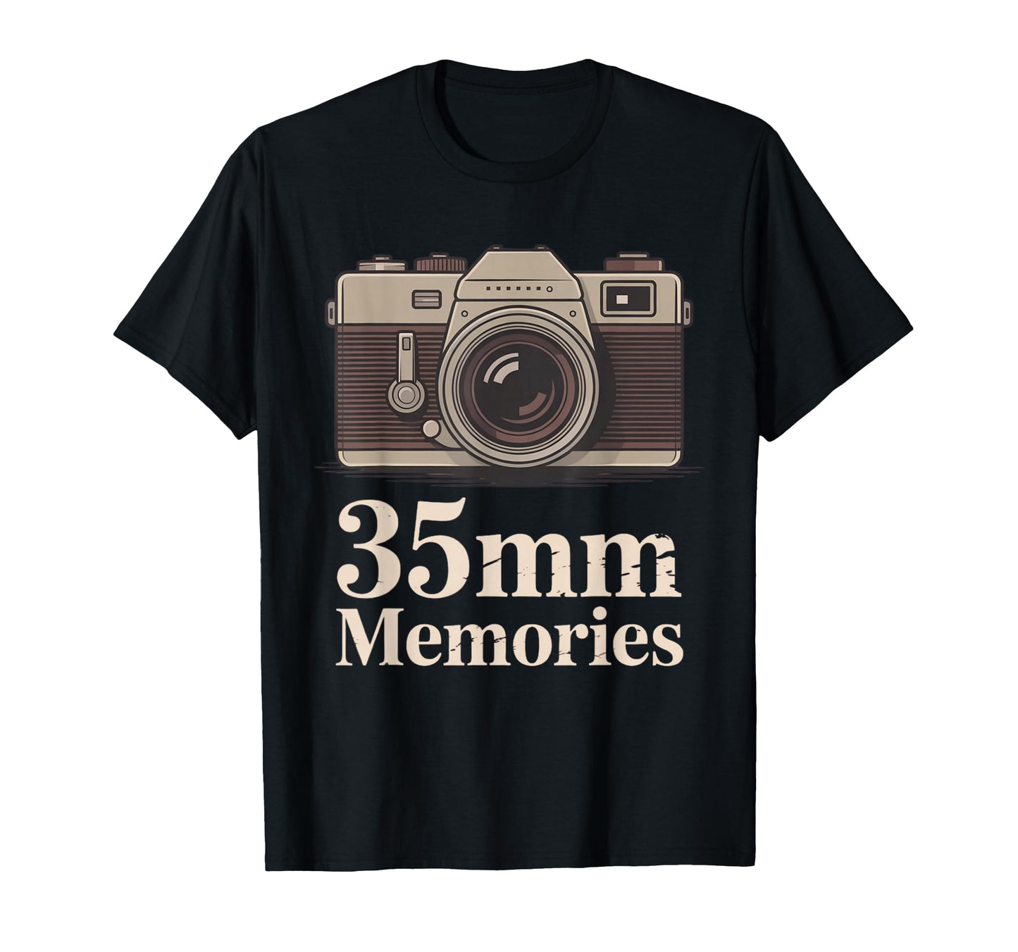 35Mm Memories Film Camera Nostalgia Art T-Shirt - Graphic Print for Adults - T-Shirt, Sweatshirt, Hoodie