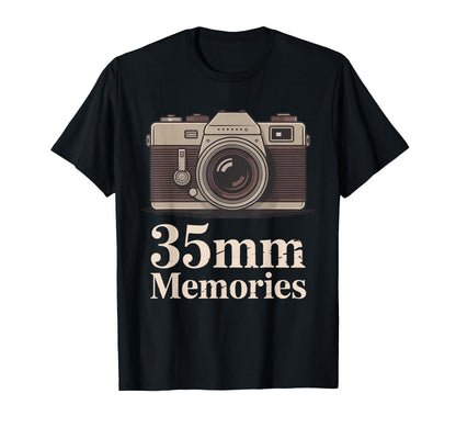 35Mm Memories Film Camera Nostalgia Art T-Shirt - Graphic Print for Adults - T-Shirt, Sweatshirt, Hoodie