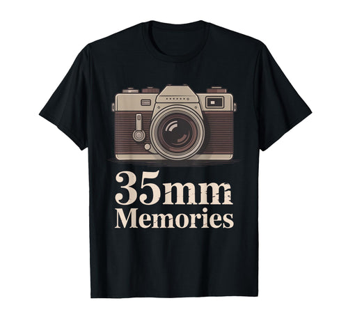 35Mm Memories Film Camera Nostalgia Art T-Shirt - Graphic Print for Adults - T-Shirt, Sweatshirt, Hoodie