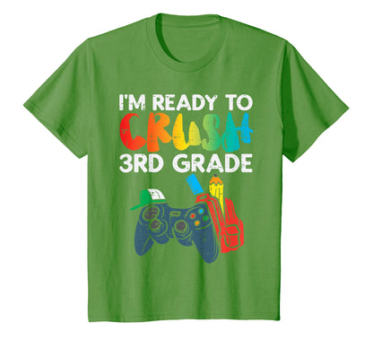 Ready To Crush 3Rd Grade Third Video T-Shirt - Aesthetic Graphic Men Women - T-Shirt, Sweatshirt, Hoodie