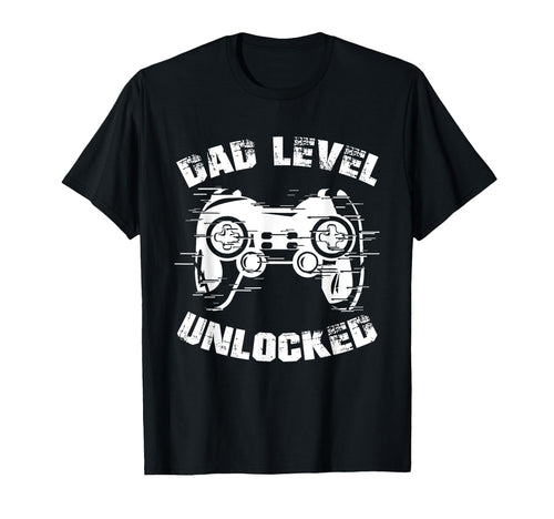 Dad Level Unlocked Gaming Controller T-Shirt - Fun Novelty Design Unisex - T-Shirt, Sweatshirt, Hoodie